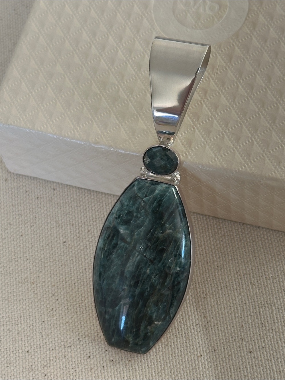 Jay King Apatite Stone Silver Pendant